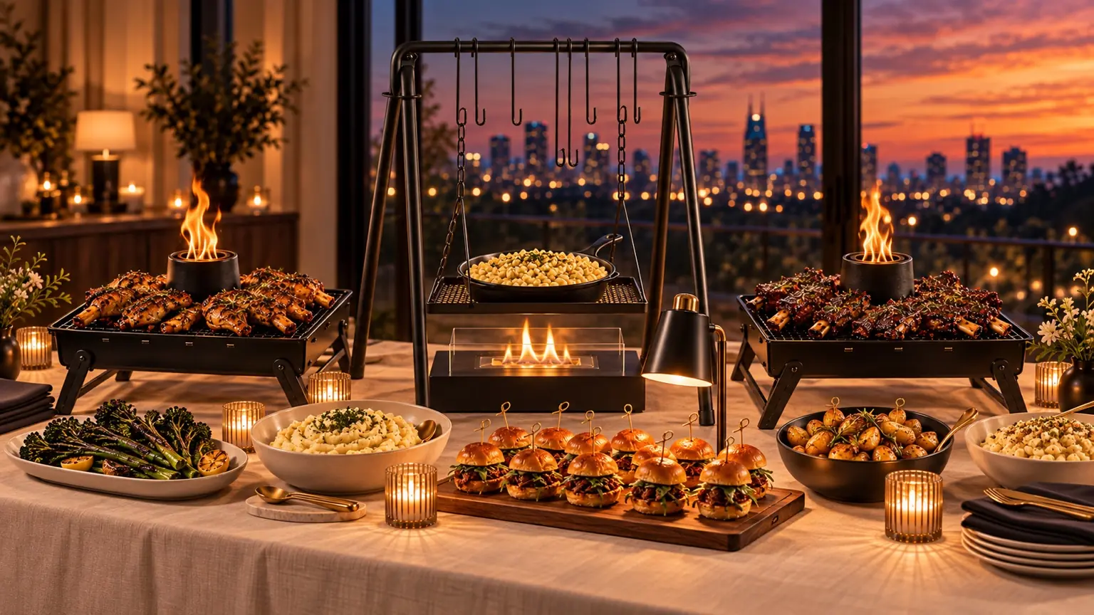 Fable’s fire-finished boutique catering spread